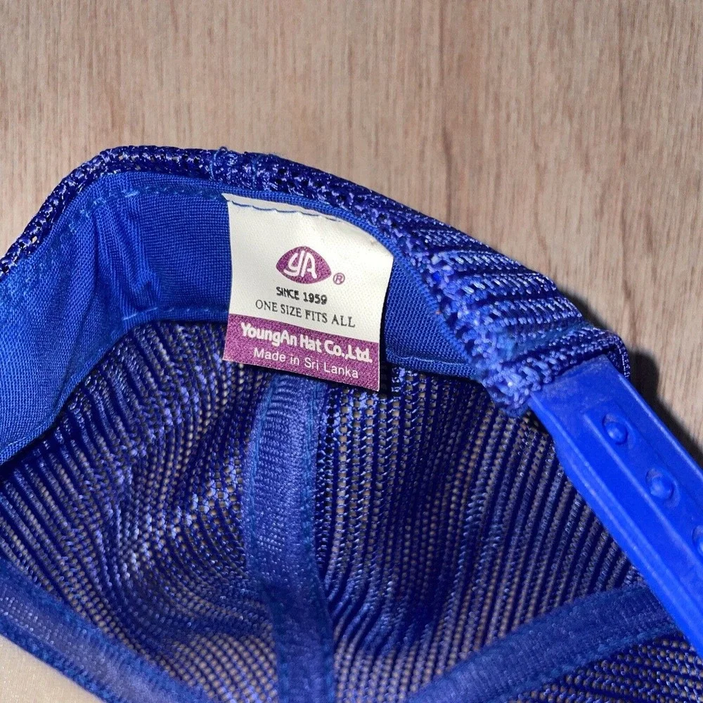 Vintage The Lite House Blue Trucker Mesh SnapBack Baseball Hat Cap‎